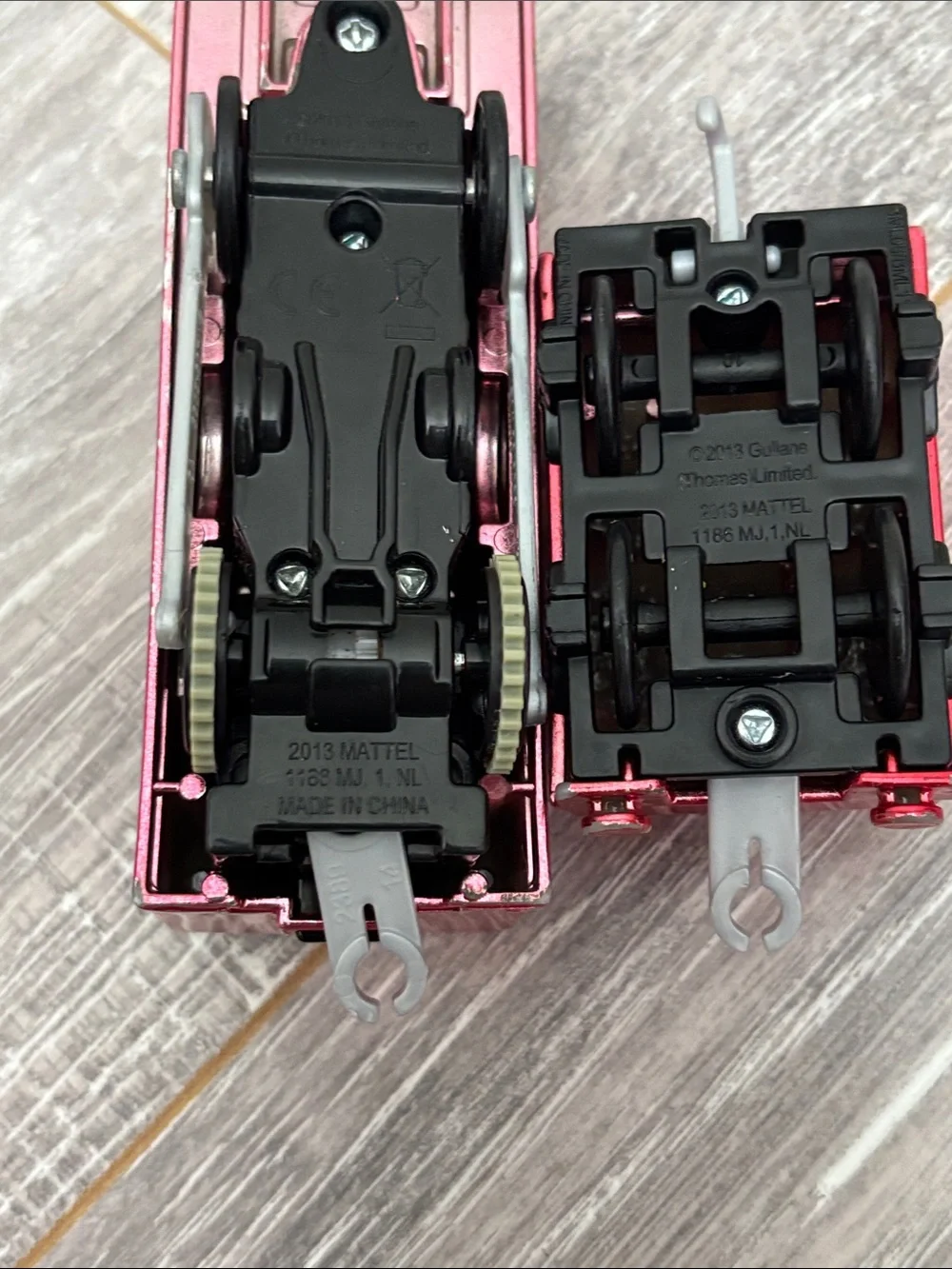 Metallic Motorized Trackmaster James and Tender - Thomas & Friends WORKS!